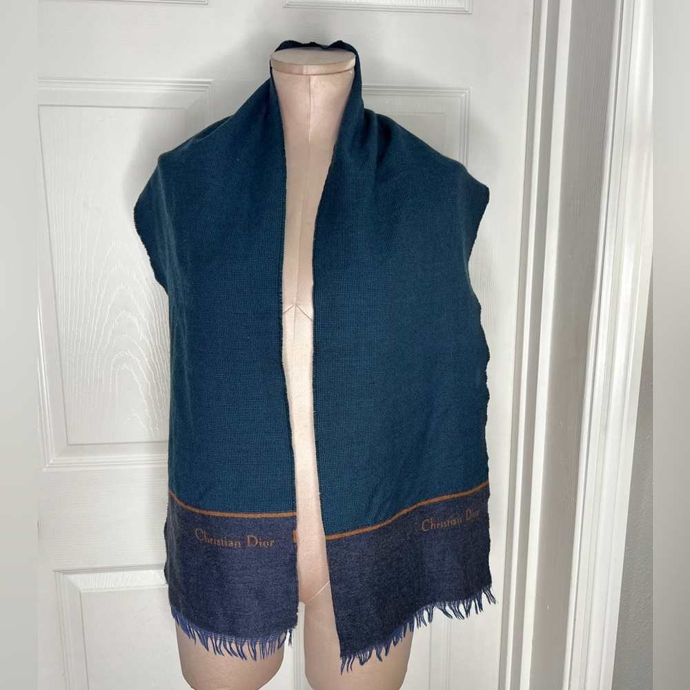 Christian Dior Wool Blue Women’s Scarf